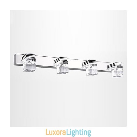 Designer Touch Decorative Wall Sconces Bathroom Lighting Wall Washers Crystal Mini Style Modern Contemporary Metal