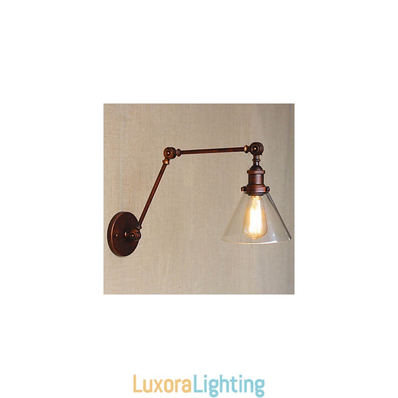 Designer Touch Decorative Ferruginous Mediterranean Village Complex Wall Sconce