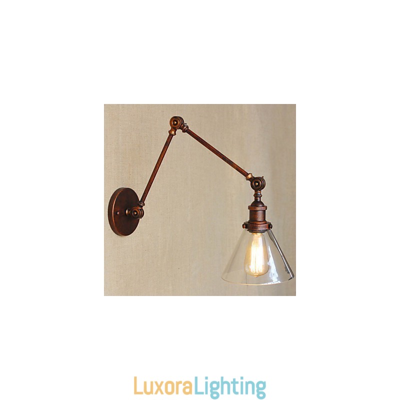 Designer Touch Decorative Ferruginous Mediterranean Village Complex Wall Sconce