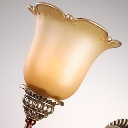 Designer Touch Decorative Europe Type Restoring Ancient Ways Wrought Iron Bedroom Crystal Glass Wall Lamp Light