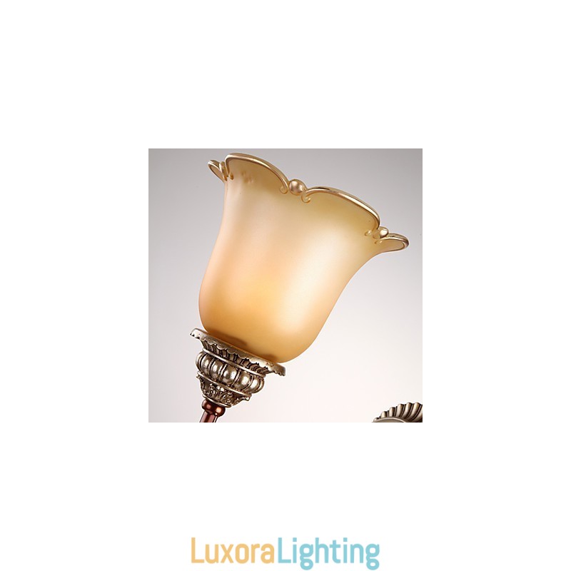 Designer Touch Decorative Europe Type Restoring Ancient Ways Wrought Iron Bedroom Crystal Glass Wall Lamp Light