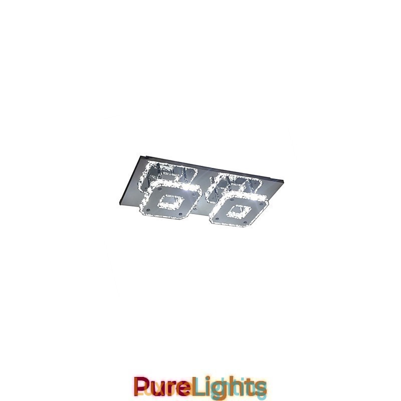 Designer Touch Decorative Modern Contemporary Electroplated Metal Flush Mount