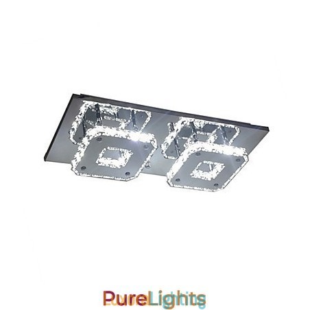 Designer Touch Decorative Modern Contemporary Electroplated Metal Flush Mount