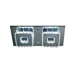 Designer Touch Decorative Modern Contemporary Electroplated Metal Flush Mount