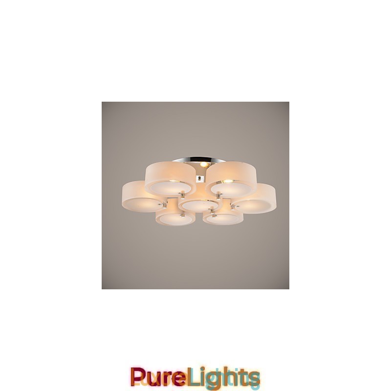 Designer Touch Decorative Flush Mount Modern Contemporary 7 Lights Ceiling Light Metal