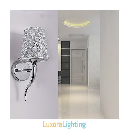 Designer Touch Decorative Silver Bedside Lamp Reading Wall Lamps Plumbing Trap Background Mirror Light