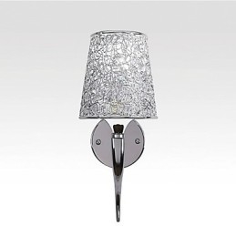 Designer Touch Decorative Silver Bedside Lamp Reading Wall Lamps Plumbing Trap Background Mirror Light