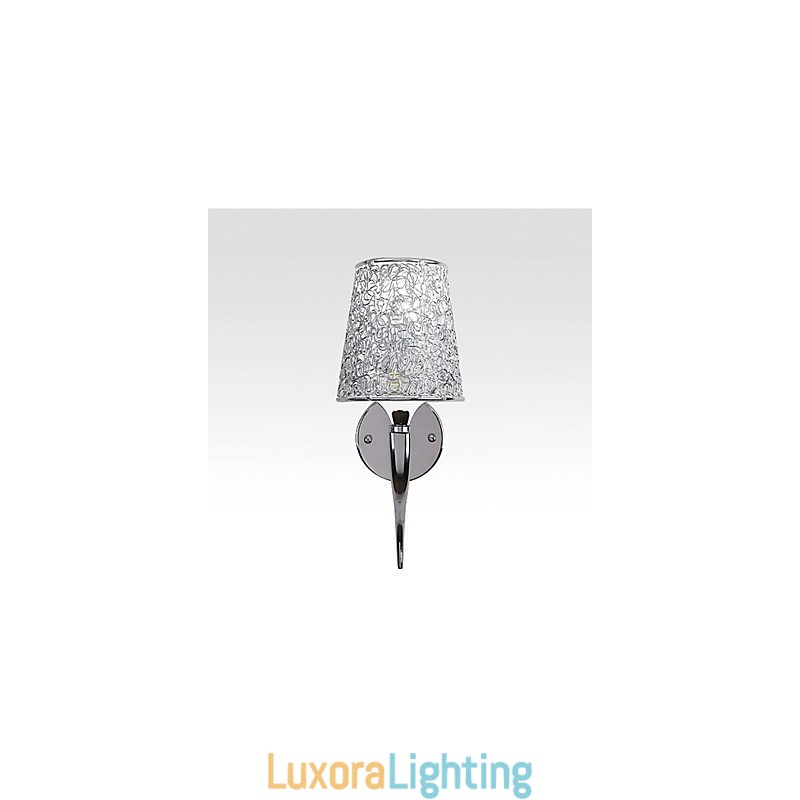 Designer Touch Decorative Silver Bedside Lamp Reading Wall Lamps Plumbing Trap Background Mirror Light