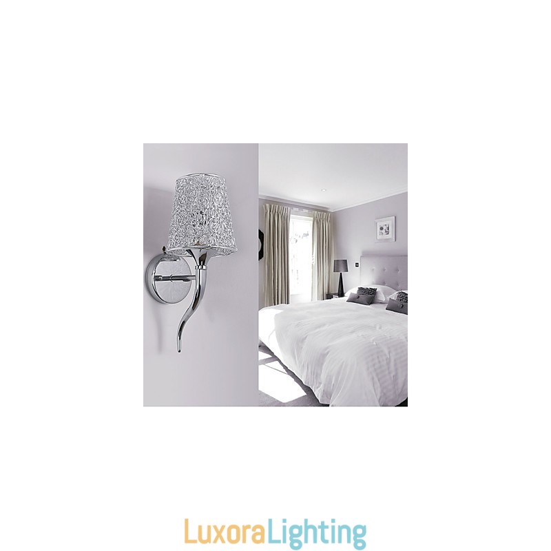 Designer Touch Decorative Silver Bedside Lamp Reading Wall Lamps Plumbing Trap Background Mirror Light