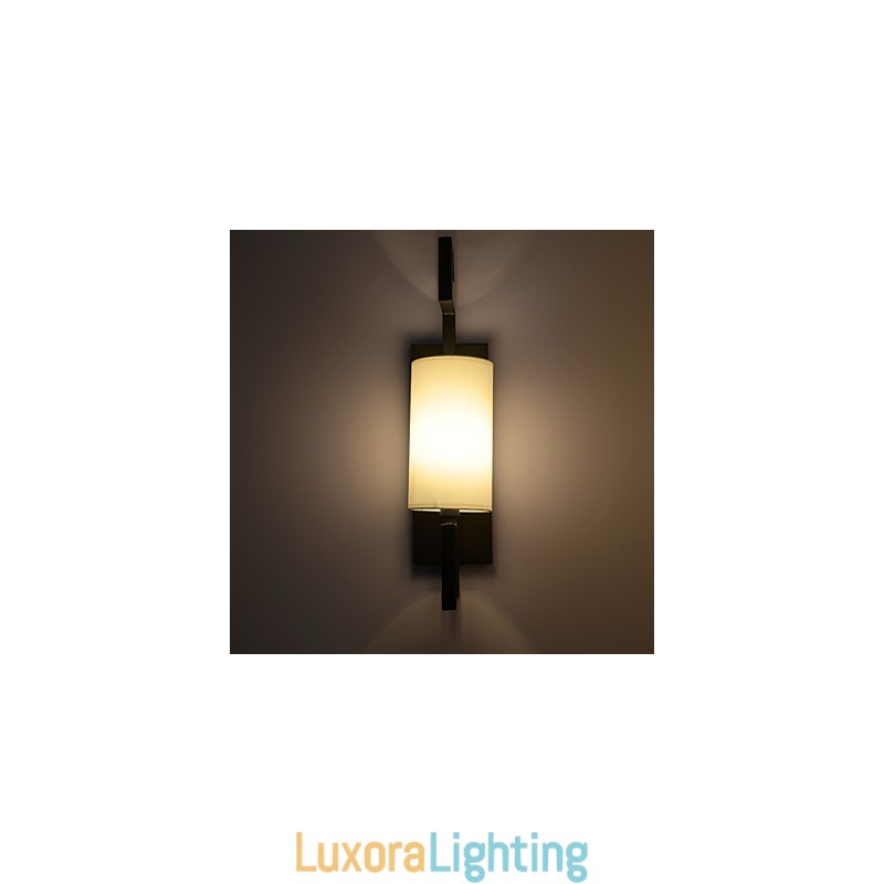 Designer Touch Decorative Modern American Style Antique Lamp Living Room Bedroom Hotel Rooms White Cloth Wall Lamp