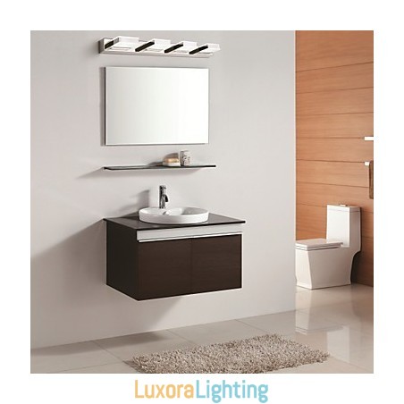 Designer Touch Decorative Square Mirror Lamp Stainless Steel And Acrylic