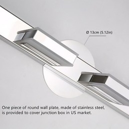 Designer Touch Decorative Square Mirror Lamp Stainless Steel And Acrylic