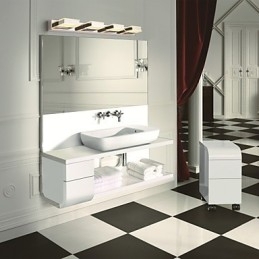 Designer Touch Decorative Square Mirror Lamp Stainless Steel And Acrylic