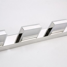 Designer Touch Decorative Square Mirror Lamp Stainless Steel And Acrylic