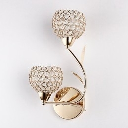 Designer Touch Decorative Wall Sconces Reading Wall Lights Crystal Mini Style Modern Contemporary Metal