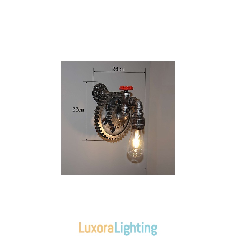 Designer Touch Decorative Creative Iron Bar Restaurant Bar Aisle Wall Lamp Wall Lamp Loft Industrial Gear Personality To Do The Old Water Pipes