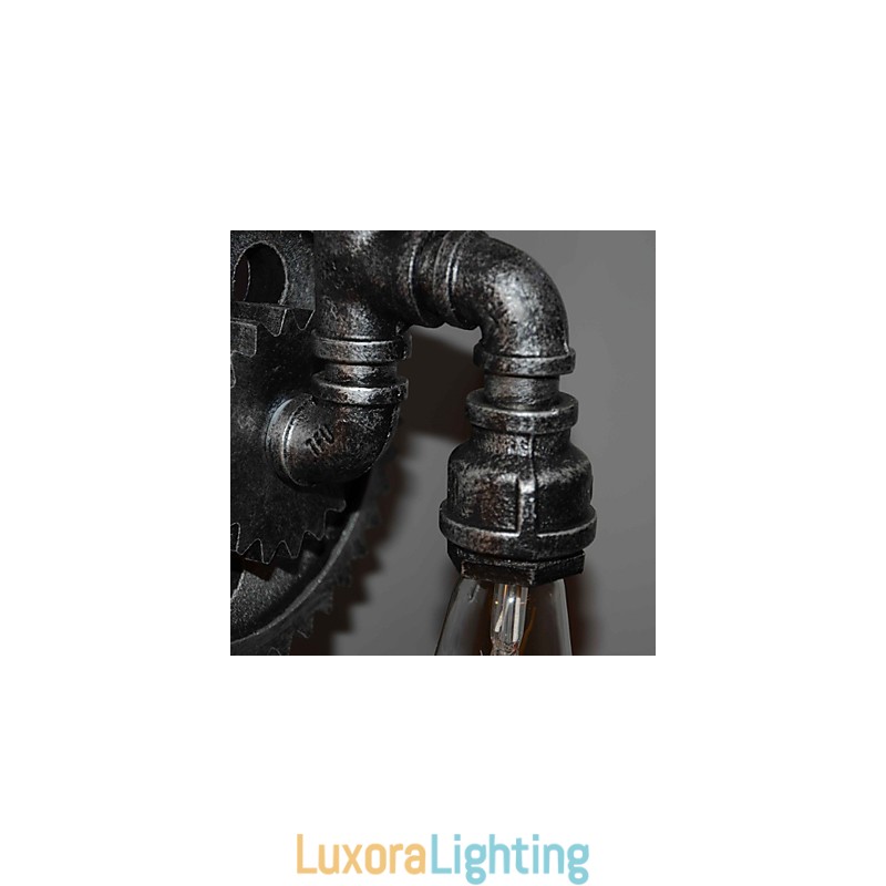 Designer Touch Decorative Creative Iron Bar Restaurant Bar Aisle Wall Lamp Wall Lamp Loft Industrial Gear Personality To Do The Old Water Pipes