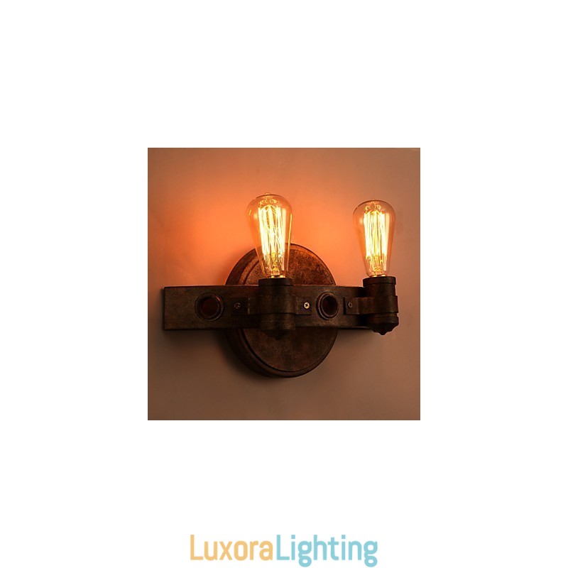 Designer Touch Decorative American Creative Restoring Ancient Ways Wrought Iron Full Moon Machetes Wall Lamp Lights