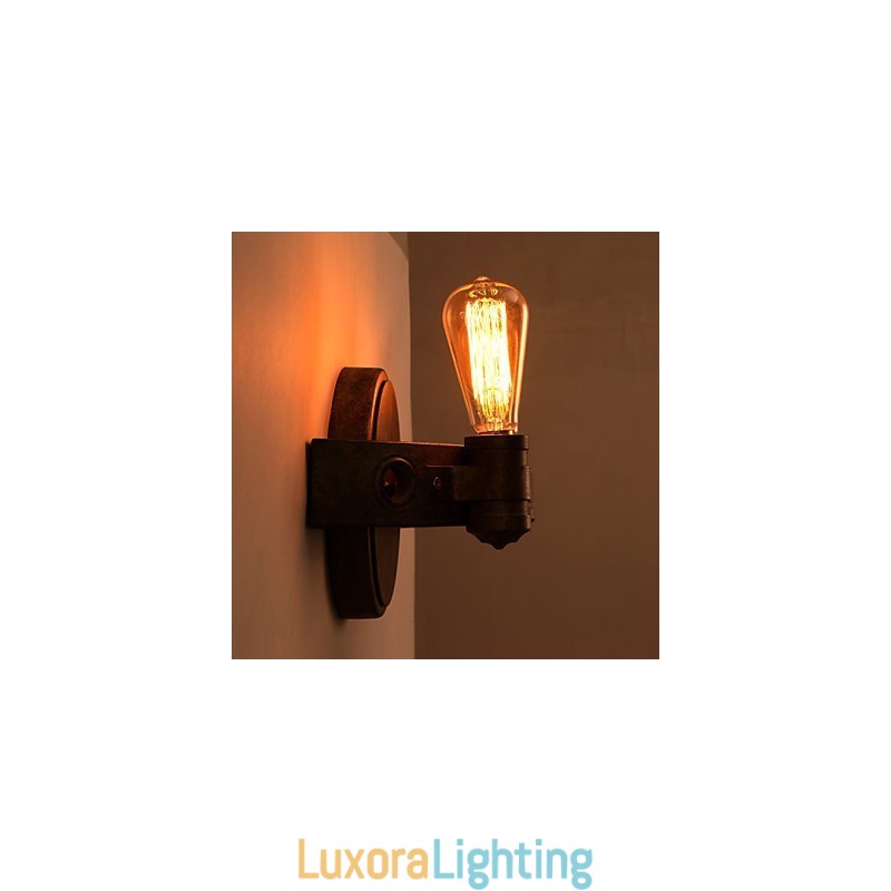 Designer Touch Decorative American Creative Restoring Ancient Ways Wrought Iron Full Moon Machetes Wall Lamp Lights