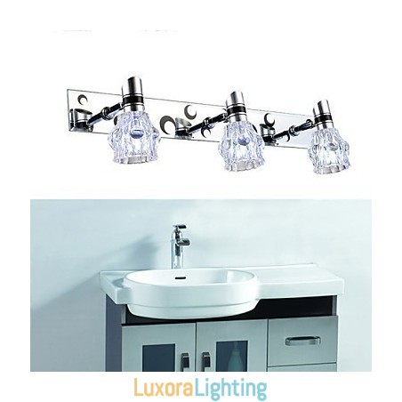 Designer Touch Decorative New Arrived Wash Wall Lighting Single Color White Lamp For Mirror Front Hardware Metal Plate Bathroom Wall Light