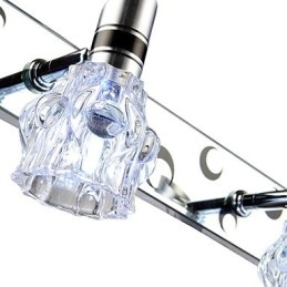 Designer Touch Decorative New Arrived Wash Wall Lighting Single Color White Lamp For Mirror Front Hardware Metal Plate Bathroom Wall Light