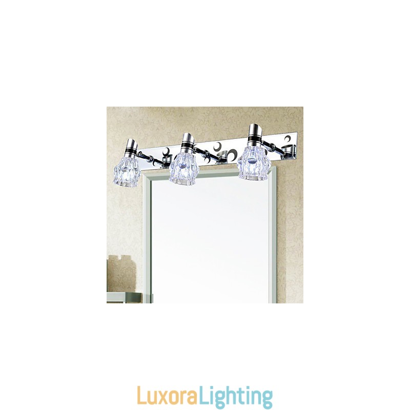 Designer Touch Decorative New Arrived Wash Wall Lighting Single Color White Lamp For Mirror Front Hardware Metal Plate Bathroom Wall Light