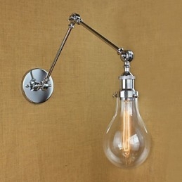 Designer Touch Decorative Chrome Glass Telescopic Retro Wall Lamp