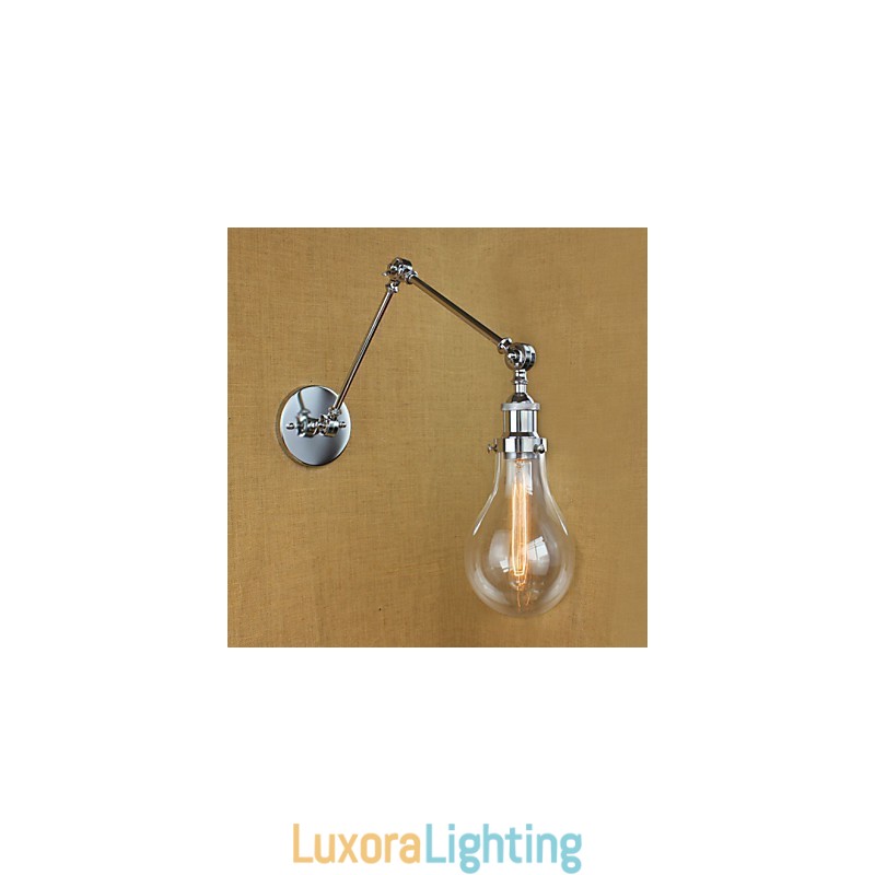 Designer Touch Decorative Chrome Glass Telescopic Retro Wall Lamp