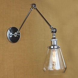 Designer Touch Decorative Chrome Glass Telescopic Retro Wall Lamp