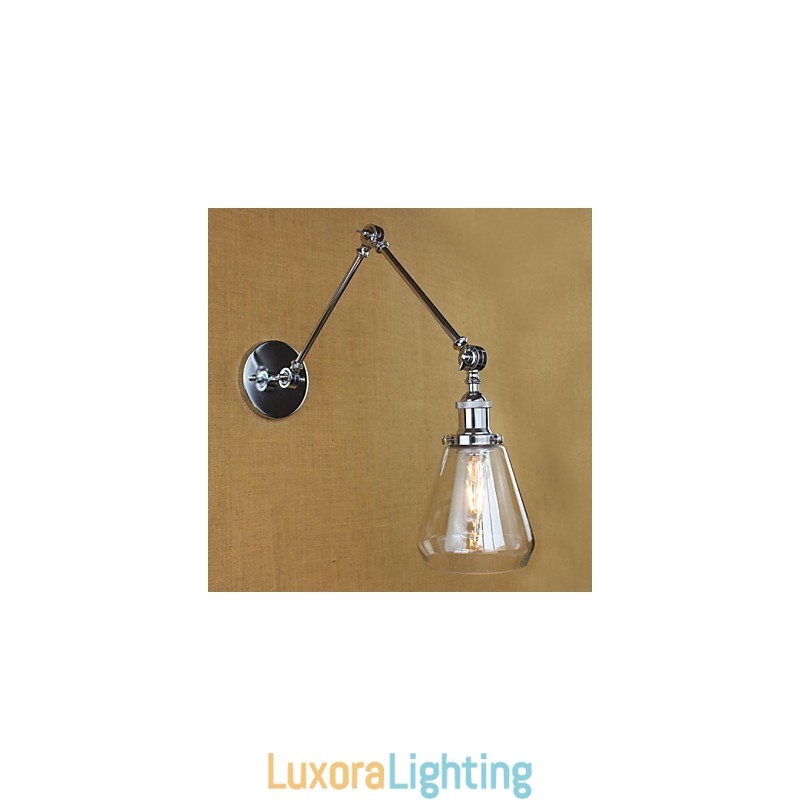 Designer Touch Decorative Chrome Glass Telescopic Retro Wall Lamp