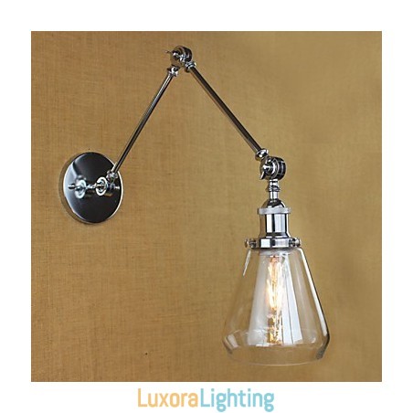 Designer Touch Decorative Chrome Glass Telescopic Retro Wall Lamp