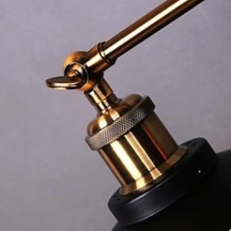 Designer Touch Decorative Rural Industrial Retro Wall Lamp Double Wall Lamp Black Umbrella