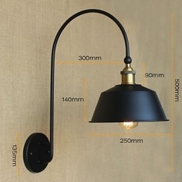 Designer Touch Decorative American Country LOFT Industrial Machinery Light Wind Retro Villa Nostalgic Dining Room Iron Wall Lamp