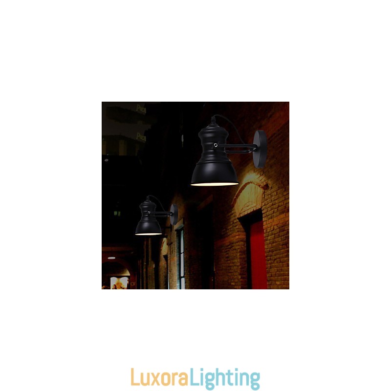 Designer Touch Decorative Art Deco Wall Sconces Lamp Industrial Iron Signboard Loft Wall Lamp