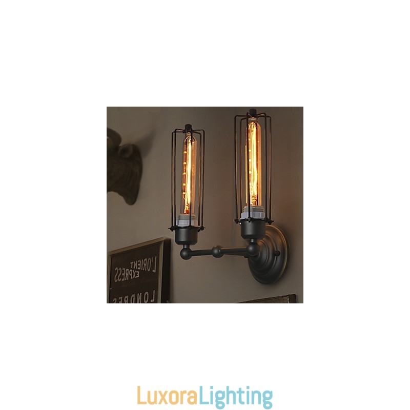 Designer Touch Decorative Loft American Country Retro Iron Wall Lamp Art Industry Lights