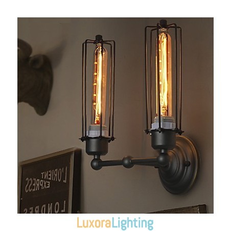 Designer Touch Decorative Loft American Country Retro Iron Wall Lamp Art Industry Lights