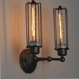 Designer Touch Decorative Loft American Country Retro Iron Wall Lamp Art Industry Lights