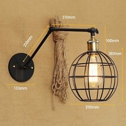 Designer Touch Decorative Wall Sconces Swing Lights Reading Wall Lights Mini Style Rustic Lodge Metal