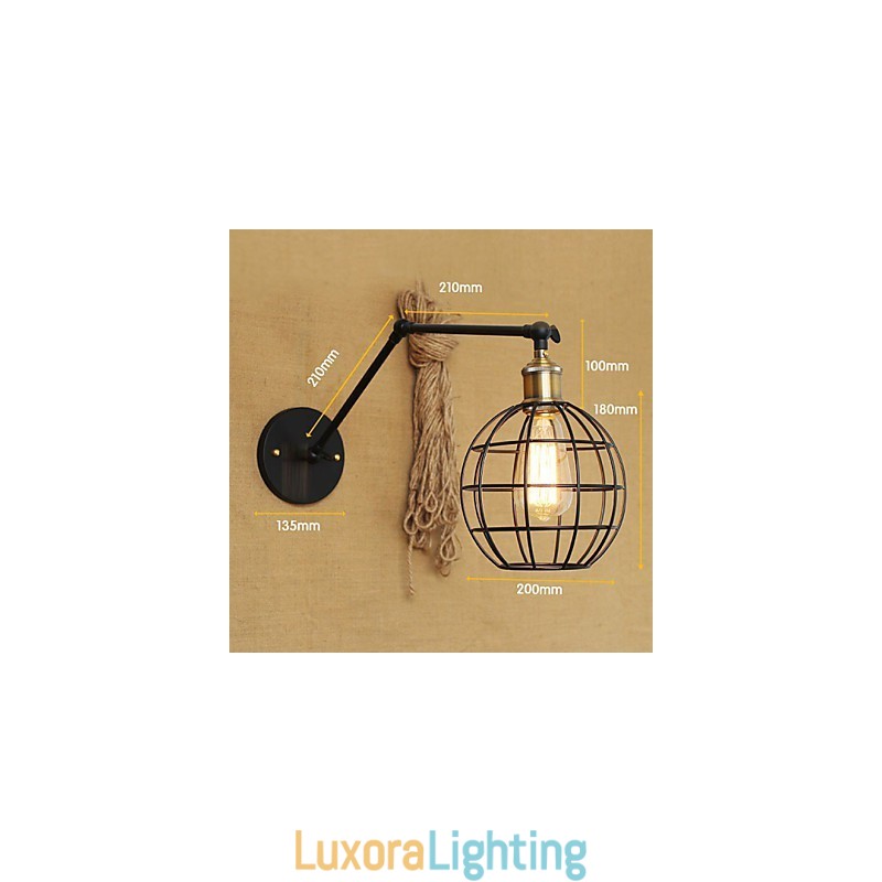 Designer Touch Decorative Wall Sconces Swing Lights Reading Wall Lights Mini Style Rustic Lodge Metal