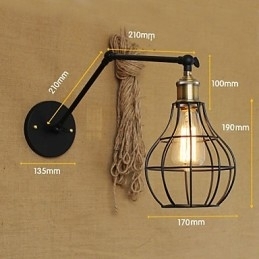 Designer Touch Decorative Wall Sconces Swing Lights Reading Wall Lights Mini Style Rustic Lodge Metal