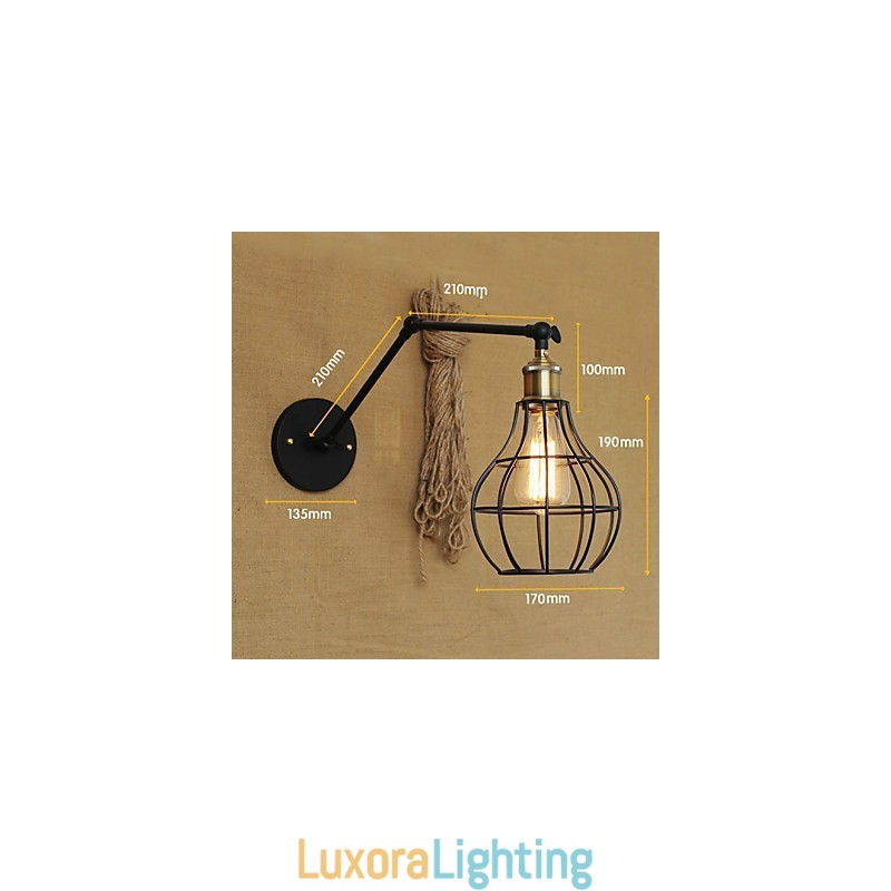 Designer Touch Decorative Wall Sconces Swing Lights Reading Wall Lights Mini Style Rustic Lodge Metal