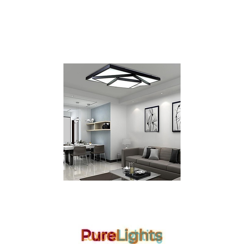 Designer Touch Decorative Square Flush Mount Modern Contemporary Ceiling light