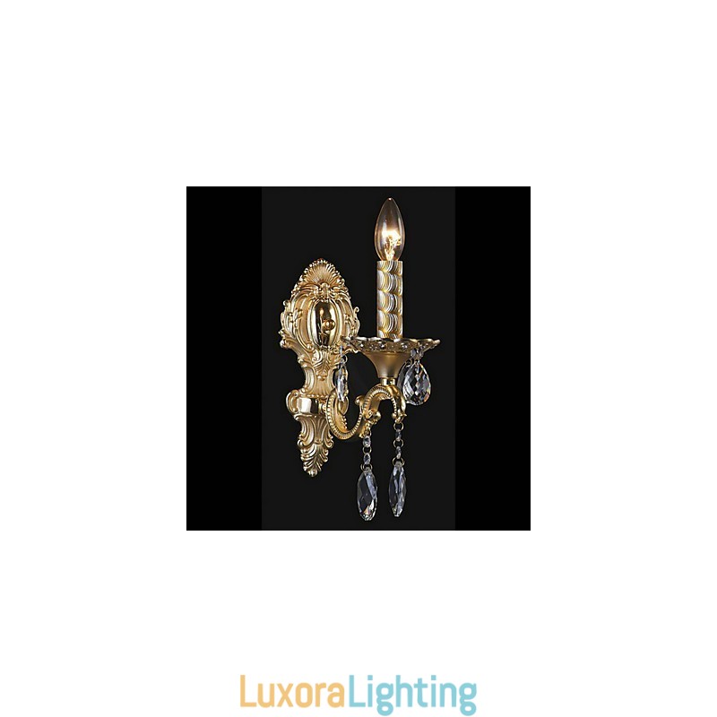 Designer Touch Decorative Luxuriant Crystal Wall Light in Candle Featured Bulb
