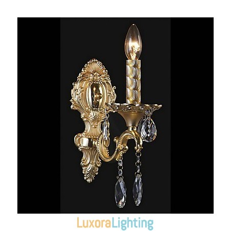 Designer Touch Decorative Luxuriant Crystal Wall Light in Candle Featured Bulb