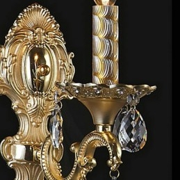 Designer Touch Decorative Luxuriant Crystal Wall Light in Candle Featured Bulb