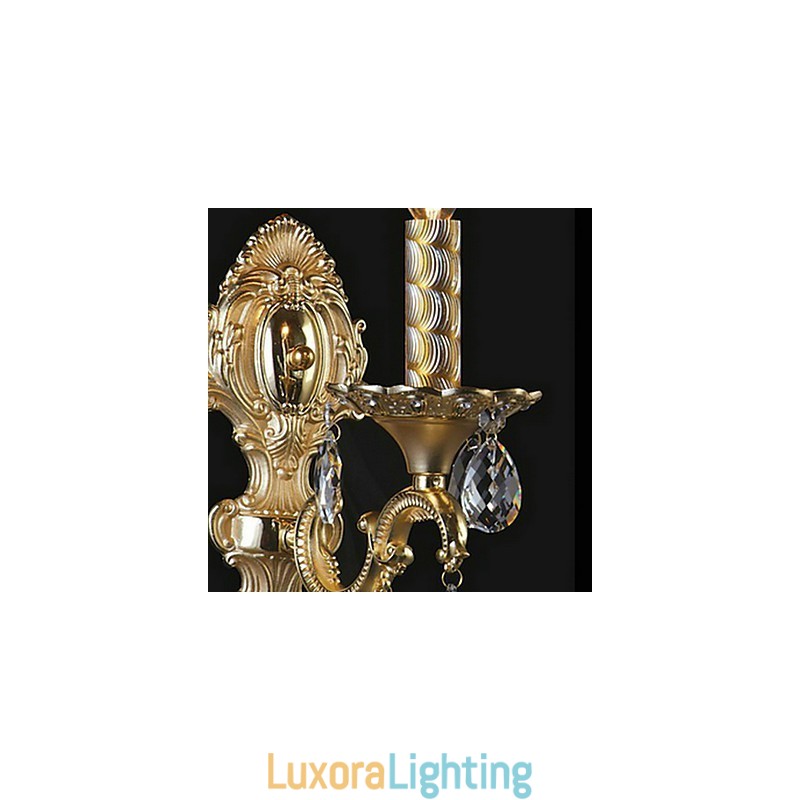 Designer Touch Decorative Luxuriant Crystal Wall Light in Candle Featured Bulb