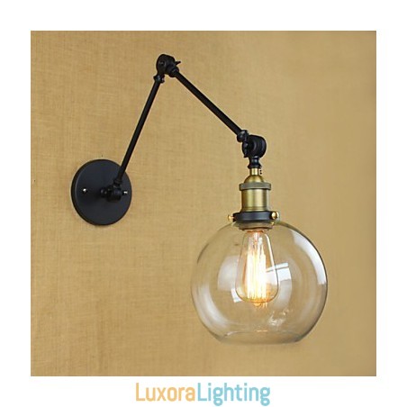 Designer Touch Decorative The Long Arm Of The Glass Wall Iron Industrial Creative Telescopic Bedroom Retro Nostalgic Restaurant Foldable Aisle