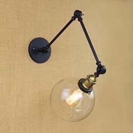 Designer Touch Decorative The Long Arm Of The Glass Wall Iron Industrial Creative Telescopic Bedroom Retro Nostalgic Restaurant Foldable Aisle