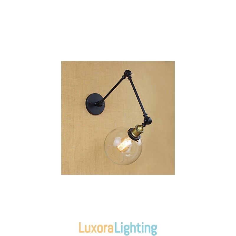 Designer Touch Decorative The Long Arm Of The Glass Wall Iron Industrial Creative Telescopic Bedroom Retro Nostalgic Restaurant Foldable Aisle