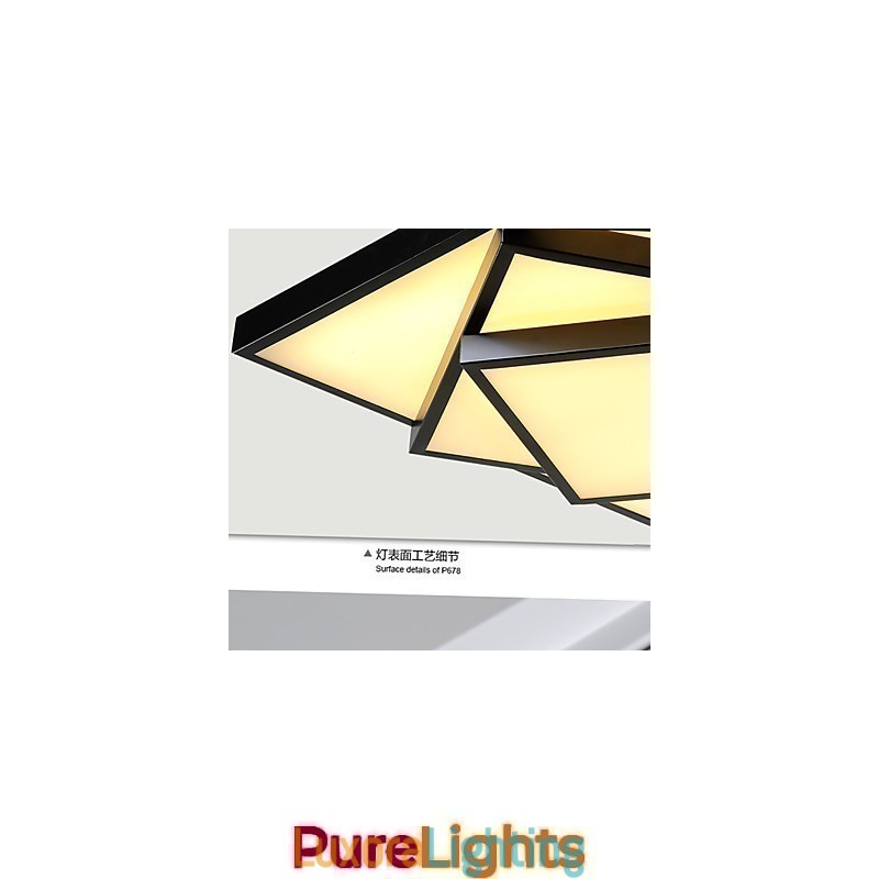 Designer Touch Decorative Square Flush Mount Modern Contemporary Ceiling light